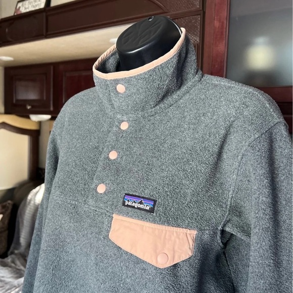 Patagonia Synchilla Lightweight Snap-T Pullover Size Small In Grey - Picture 3 of 11